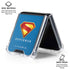 Superman 2025 Classic Superman Shield Emblem Galaxy Z Flip6 Clear Case